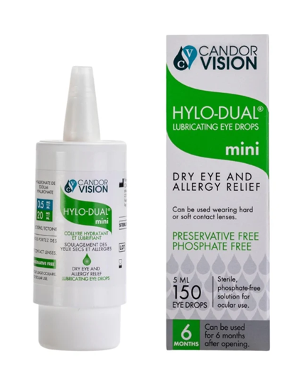 HYLO-DUAL Mini Dry Eye and Allergy Eye Drops 5ml