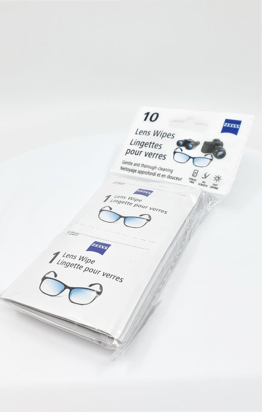 Zeiss Lens Wipes - 10 Pack